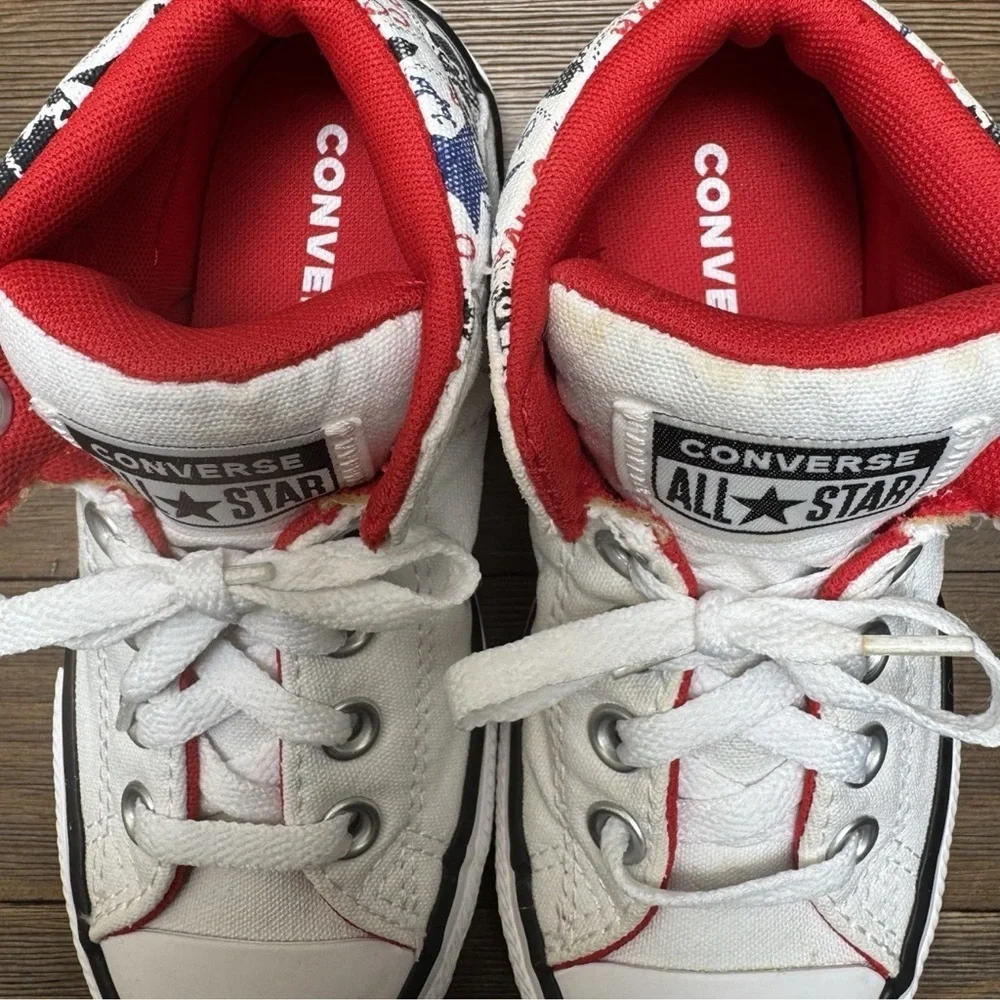 Converse Chuck Taylor All Star Axel Patchwork White Red Blue Shoes Boy Unisex 13